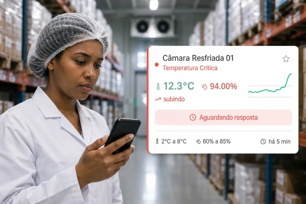 Alarmes que salvam produtos, direto para o seu time