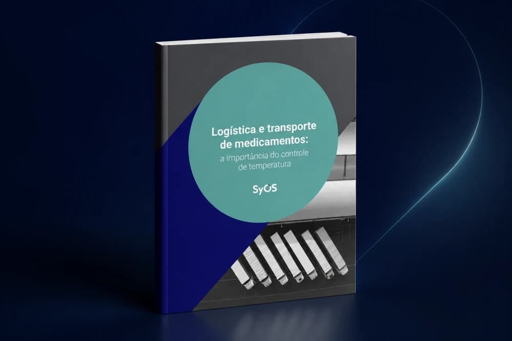 Capa impressa do material Logística e transporte de medicamentos, da SyOS