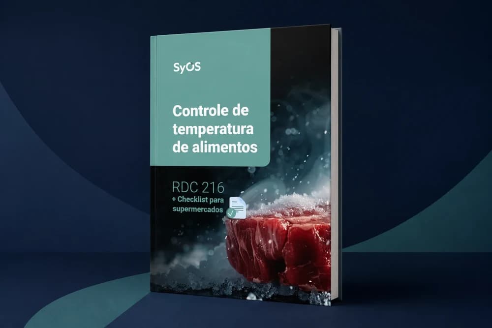 Capa impressa do material RDC 216: controle de temperatura de alimentos, da SyOS