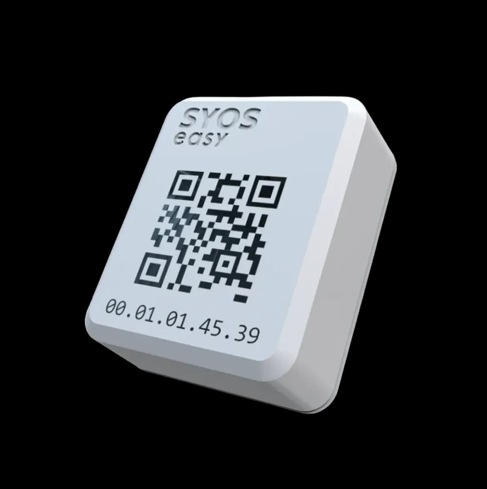 Sensor de temperatura SyOS Easy, com QR Code e identificador na face